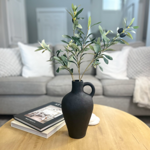 Luna Loop Black Vase